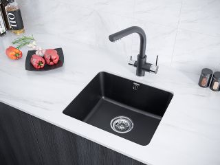 Мойка кухонная Paulmark Unter PM204543-BL чёрный