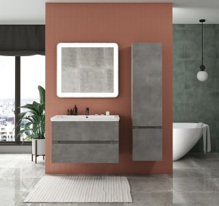 Шкаф подвесной Art&Max Techno 40x160см правый айс какао AM-Techno-1600-AC-SO-FC305-R