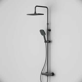 Душевая стойка с термостатом Am.Pm Func F078F422 чёрный