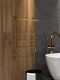 Полотенцесушитель водяной Indigo Line LLSHW80-50GDPK3 с полкой 80x50 см золото