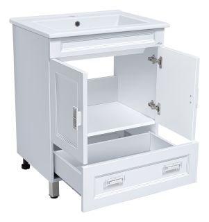 Напольная тумба под раковину Misty Дива 65см белый