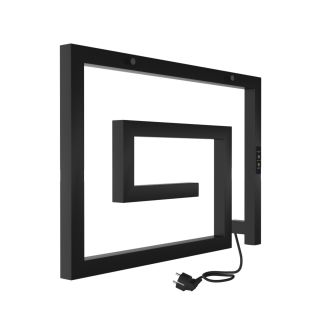 Полотенцесушитель электрический Indigo Lira DGL40-60BRRt 40x60 чёрный муар