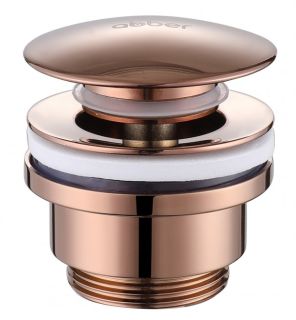 Донный клапан для раковины ABBER AF0011RG без перелива розовое золото