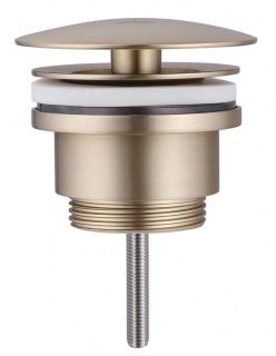 Донный клапан для раковины ABBER AF0012G без перелива золото матовое