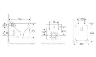 Комплект Berges 043399: инсталляция NOVUM кнопка L3 хром глянцевый унитаз Sigma Rimless сидение дюропласт быстросъём