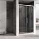 Душевая дверь ABBER Schwarzer Diamant 140см хром AG33140H