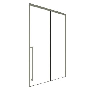 Душевая дверь в нишу Timo T51L 150 см левая никель