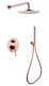 Душевая система ABBER Wasser Kreis AF8118RG розовое золото