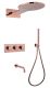 Душевая система ABBER Wasser Kreis AF8150RG с термостатом розовое золото