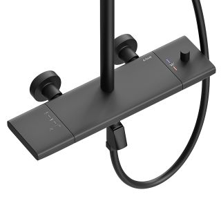 Душевая стойка Kohr Thermostatic 1WN810300DB-0000A с термостатом чёрный