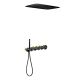 Душевой комплект Timo Saona SX-2319/03SM с термостатом чёрный матовый