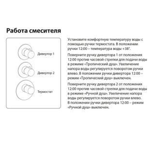 Душевой комплект Timo Saona SX-2399/00SM с термостатом хром