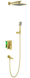 Душевой комплект Timo Selene SX-3069/17SM золото матовое