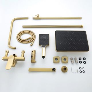 Душевая стойка Frap F2461-3 золотой сатин