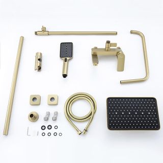 Душевая стойка Frap F2486-3 Золотой сатин