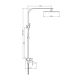 Душевая стойка Gappo Jacob G2407 хром