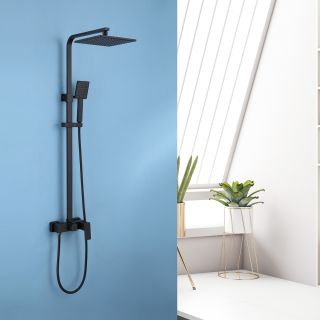 Душевая стойка ABBER Daheim чёрный матовый AF8220B