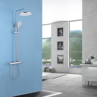 Душевая стойка ABBER Emotion AF8816 с изливом хром