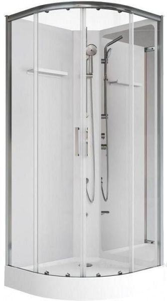 Душевая кабина Aquanet Passion R 3.0 348329 90x90 см профиль хром стекло прозрачное