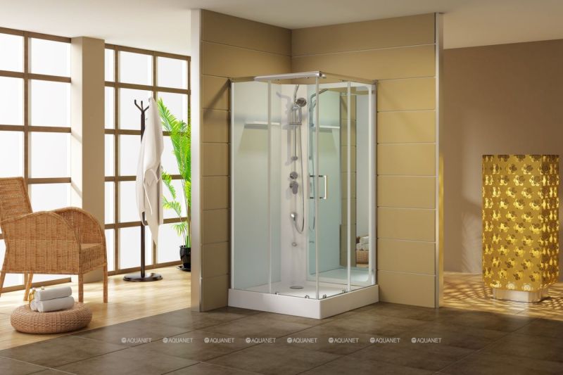 Душевая кабина Aquanet Passion S 3.0 348330 90x90 см профиль хром стекло прозрачное