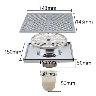 Душевой трап Gappo G81550 хром