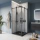 Душевой уголок BelBagno MARINO-A-2-90-C-NERO черный