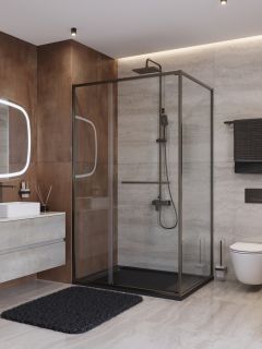 Душевой уголок CEZARES LUX-AH-FS-11-120/100-C-GM