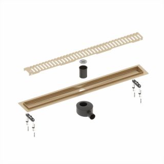 Душевой лоток Timo Drain System DS230106/17 60см с вставкой lines золото матовое
