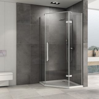 Душевой уголок ABBER Ewiges Wasser 100x100см хром AG05100