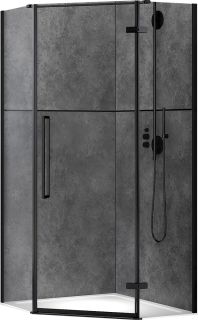 Душевой уголок ABBER Ewiges Wasser 90x90см чёрный AG05090B