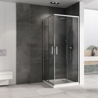 Душевой уголок ABBER Schwarzer Diamant AG020905 90x90см хром