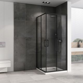 Душевой уголок ABBER Schwarzer Diamant AG02100B5 100x100см чёрный