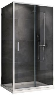 Душевой уголок ABBER Schwarzer Diamant AG301005-S705 100x70см хром