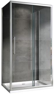 Душевой уголок ABBER Schwarzer Diamant AG30110H-S90-S90 110x90см хром