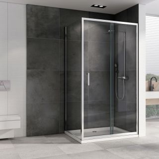 Душевой уголок ABBER Schwarzer Diamant AG301305-S705 130x70см хром