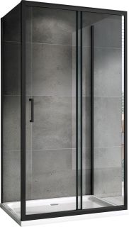 Душевой уголок ABBER Schwarzer Diamant 130x80см чёрный AG30130B-S80B-S80B