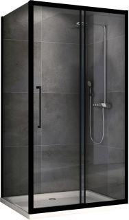 Душевой уголок ABBER Schwarzer Diamant AG30130BH-S60B 130x60см чёрный