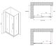 Душевой уголок ABBER Schwarzer Diamant AG30130MH-S60M 130x60см хром
