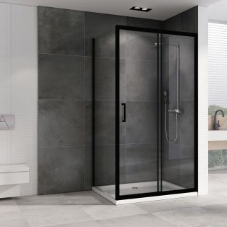 Душевой уголок ABBER Schwarzer Diamant AG30140B-S60B 140x60см чёрный