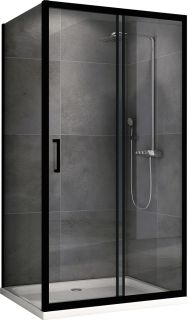 Душевой уголок ABBER Schwarzer Diamant AG30150B-S75B 150x75см чёрный