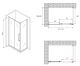 Душевой уголок ABBER Schwarzer Diamant AG30150BH-S60B 150x60см чёрный