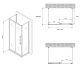 Душевой уголок ABBER Schwarzer Diamant AG30160BH-S60B-S60B 160x60см чёрный
