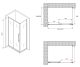 Душевой уголок ABBER Schwarzer Diamant AG30160BH-S60B 160x60см чёрный