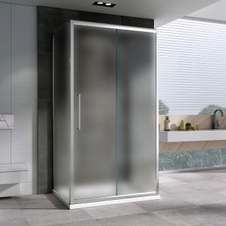 Душевой уголок ABBER Schwarzer Diamant AG30160MH-S100M-S100M 160x100см хром