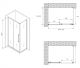 Душевой уголок ABBER Schwarzer Diamant AG30170BMH-S80BM 170x80см чёрный