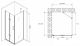 Душевой уголок ABBER Zart AG08070P-S81 70x80см хром