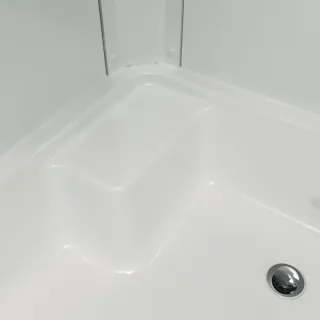 Душевая кабина Triton Коралл Щ0000038532 левая 120x80 см профиль белый стекло мозаика