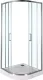 Душевая дверь Aquanet Alfa NAA2142 185040 100 см стекло прозрачное профиль хром