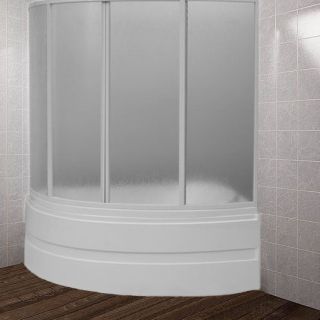 Шторка на ванну Bas Алегра R 1500х1000  (4 ств. стекло) правая