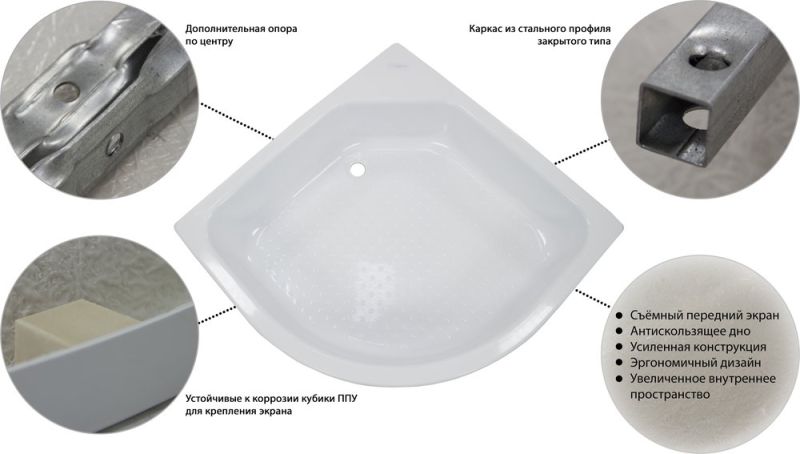 Поддон для душа Triton ПД7 Щ0000014634 100х100